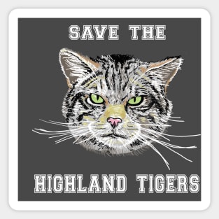 Save the Highland Tigers Sticker